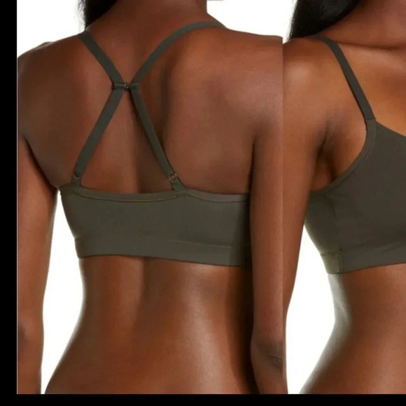 NATORI UNLINED CONVERTIBLE BRALETTE WITH LIGHT SUPPORT DARK GREY SIZE XL - Picture 10 of 12